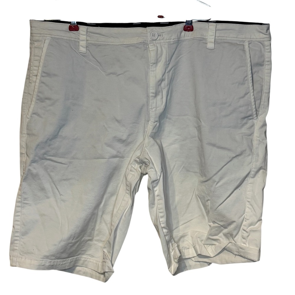 Armani Exchange Men's Shorts 40 Chino Slim Fit Casual Flat Front‎ Light Tan